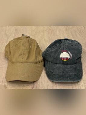 NEW Lot of 2 Hats Baseball Cap NWT OS Adjustable Anthropologie San Diego Hat Co